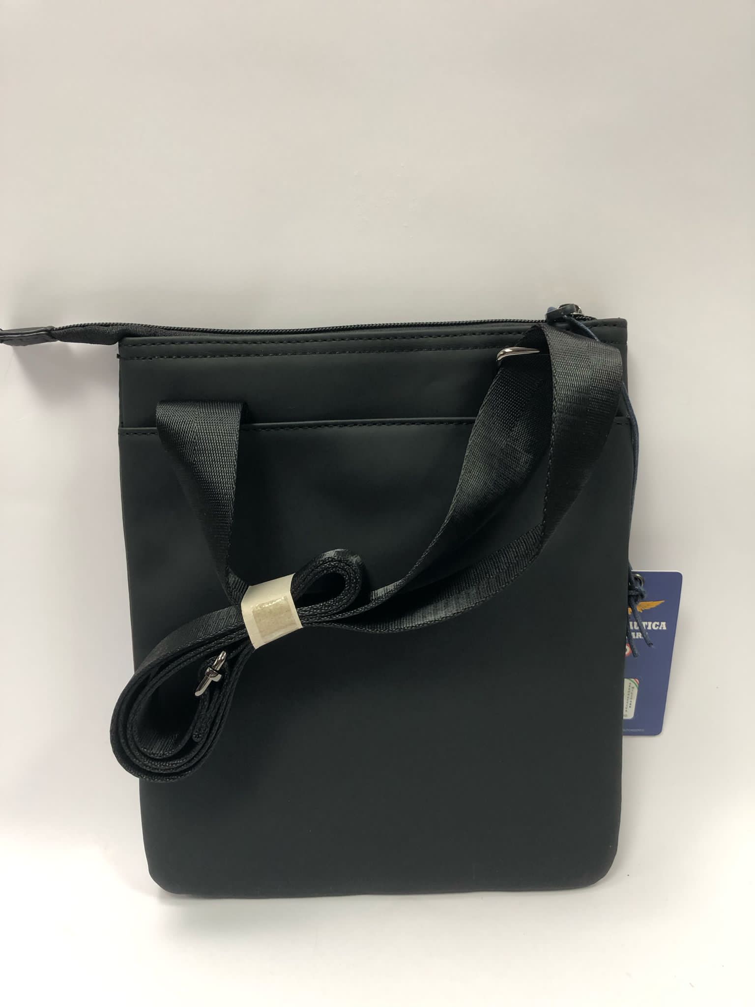 Borsello a tracolla di aeronautica militare am-511 nero/ blu