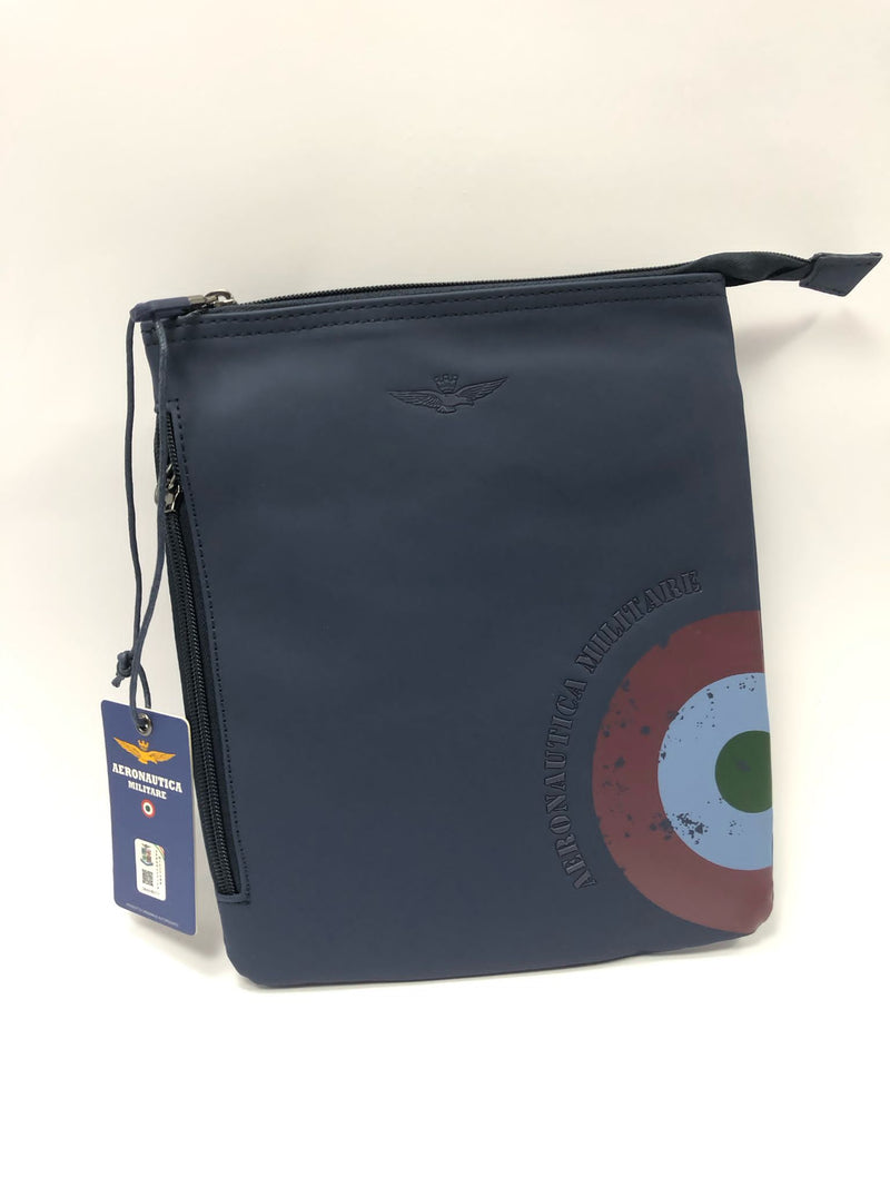 Borsello a tracolla di aeronautica militare am-511 nero/ blu