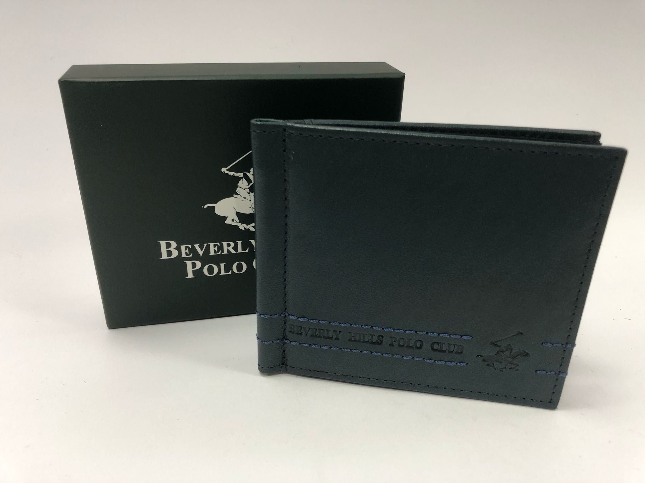 Fermasoldi uomo di beverly hills polo club bh-1745 / nero/ blu / marrone