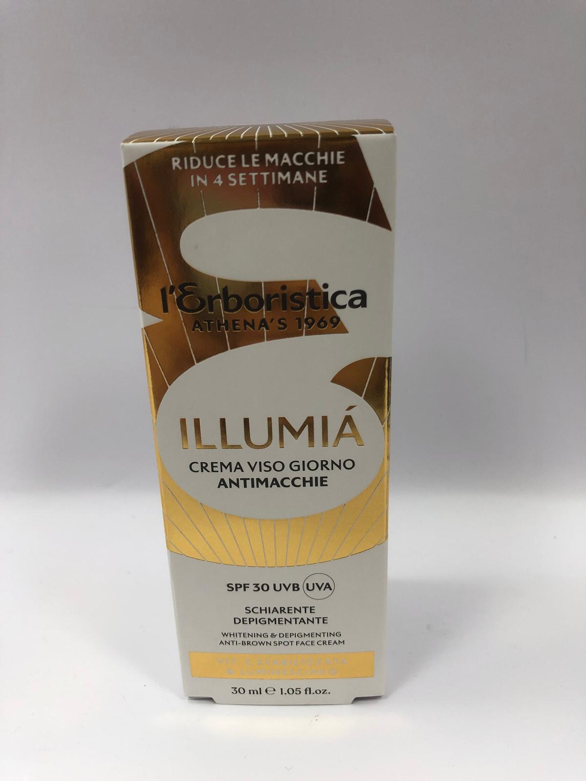 crema viso antimacchie illumia di l'erboristica 30ml