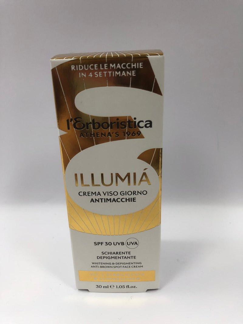 crema viso antimacchie illumia di l'erboristica 30ml