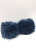 Manicotti di pelliccia grigio/ blu / rosso/ beige