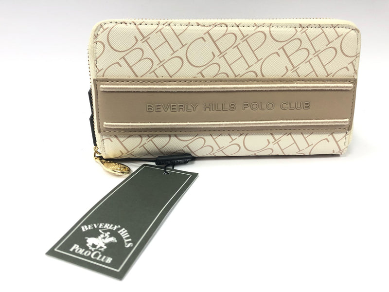 Portafoglio donna beverly hills polo club bh-3725 nero/ beige