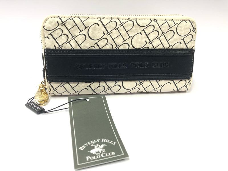 Portafoglio donna beverly hills polo club bh-3725 nero/ beige
