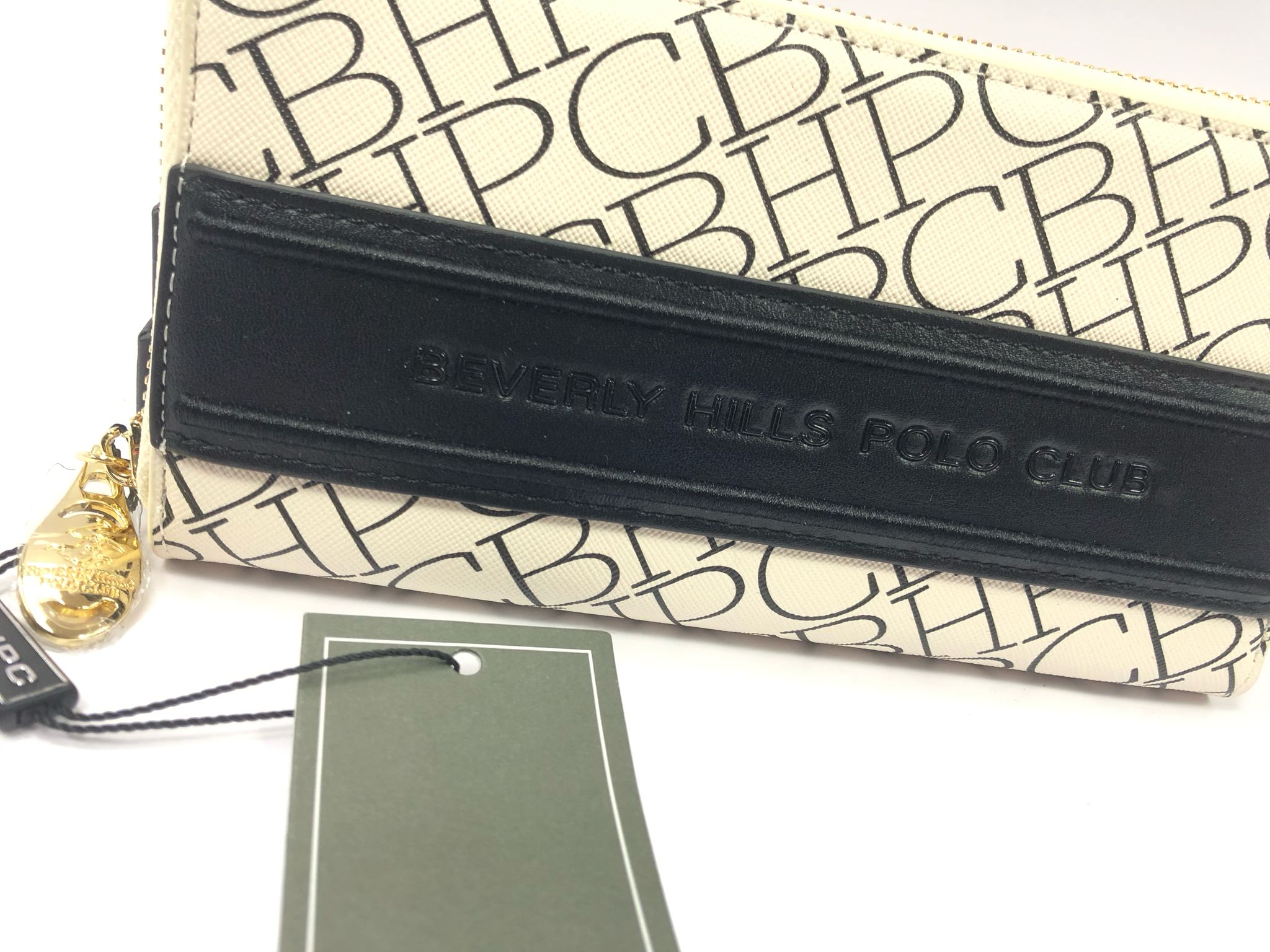 Portafoglio donna beverly hills polo club bh-3725 nero/ beige