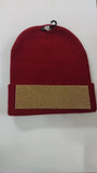Cappello invernale donna con banda di brillantini gemir nero/grigio/rosso/bordeaux/ bianco