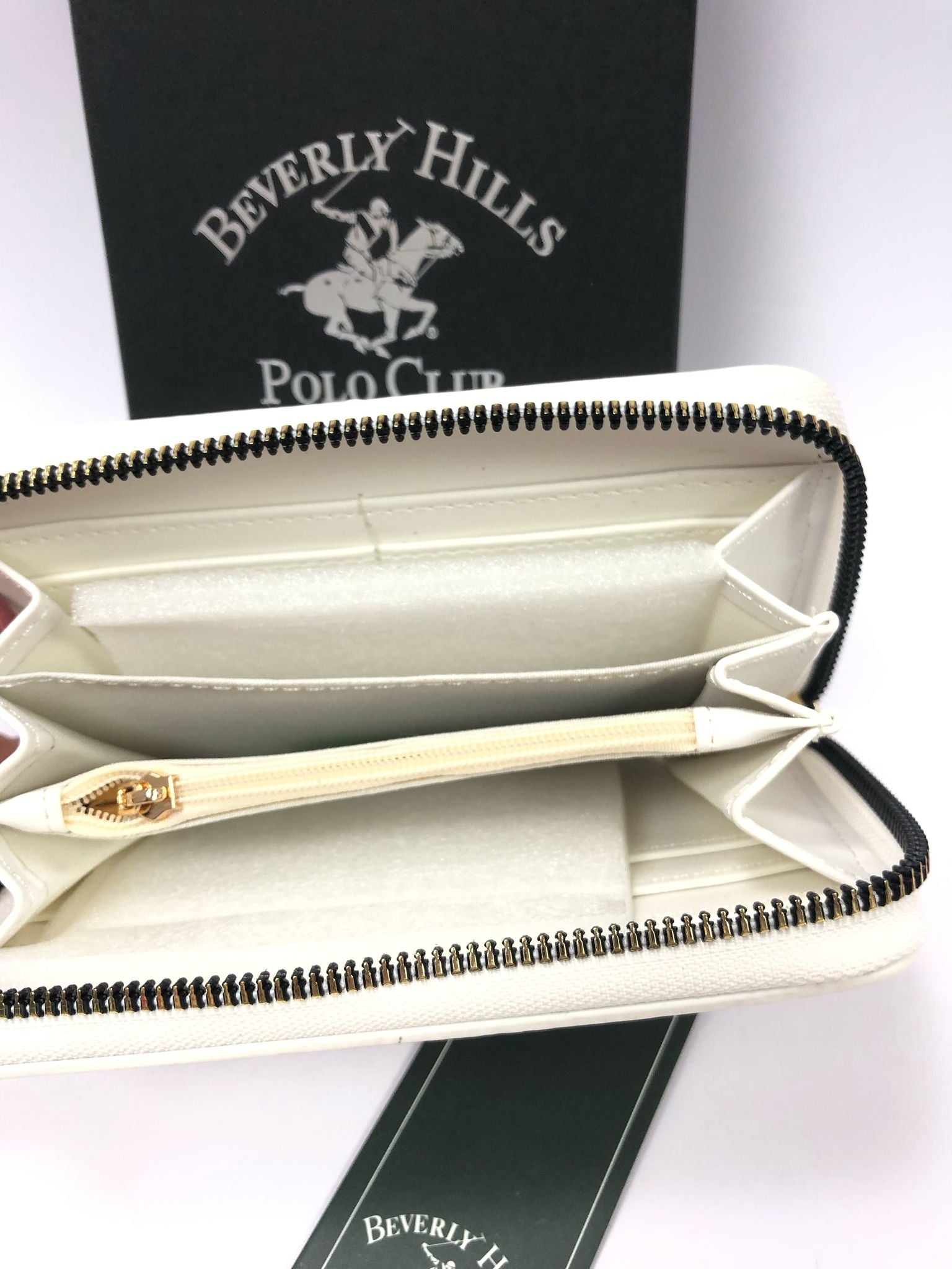 Portafoglio donna di beverly hills polo club bh-4140 beige / nero/ cuoio / bianco