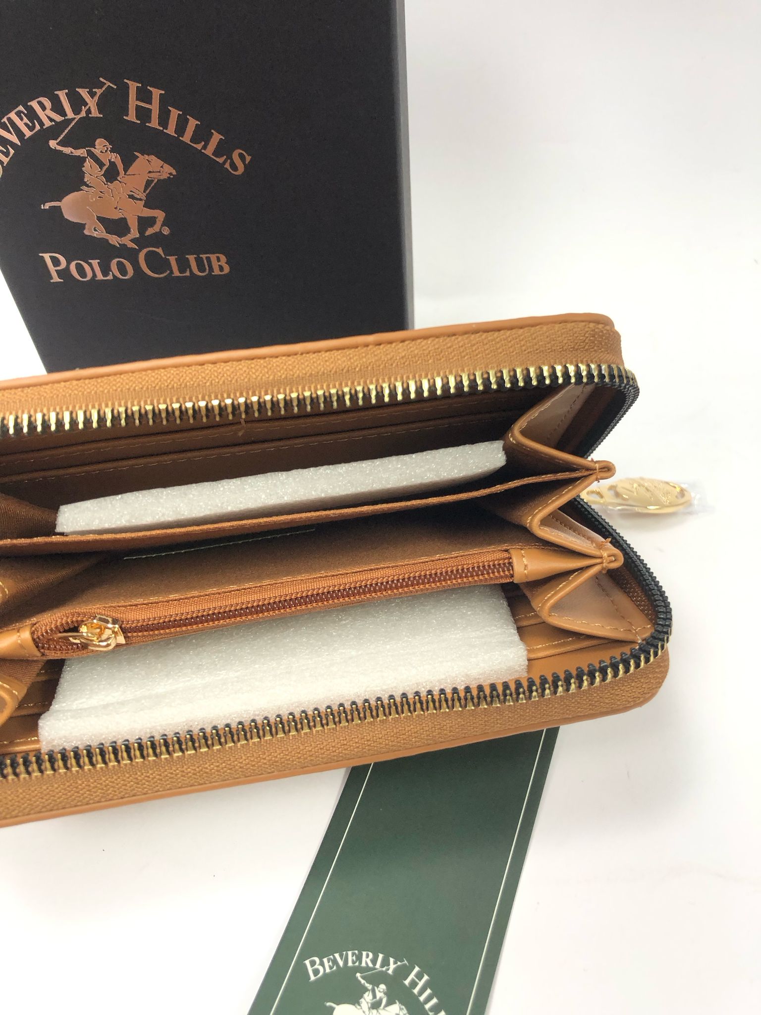 Portafoglio donna di beverly hills polo club bh-4140 beige / nero/ cuoio / bianco