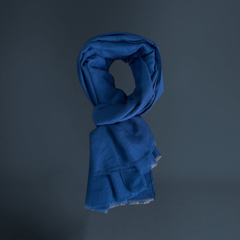 VICOLIVENTI sciarpa uomo fantasia BLU