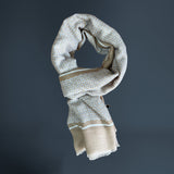VICOLIVENTI sciarpa uomo fantasia BEIGE/PANNA