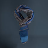 VICOLIVENTI sciarpa fantasia MARRONE/BLU