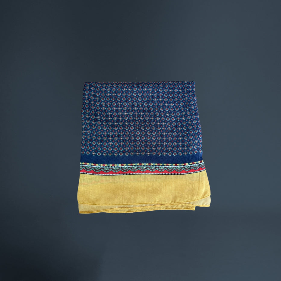 VICOLOVENTI sciarpa uomo fantasia GIALLO/BLU/ROSSA