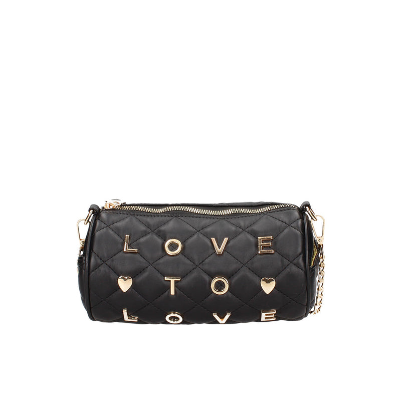 Borsa a tracolla donna love to love LO242 petrol/ nero/ rosso/ taupe