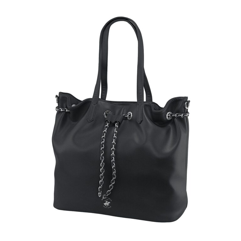 borsa donna shopping di beverly hills polo club bh-3020 blu/ nero