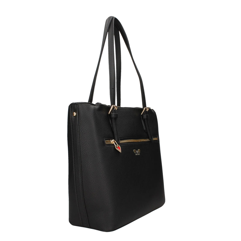 borsa shopping donna love to love LO-370 nero/ cipria