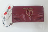 portafoglio donna love to love LO-264 nero/ bordeaux