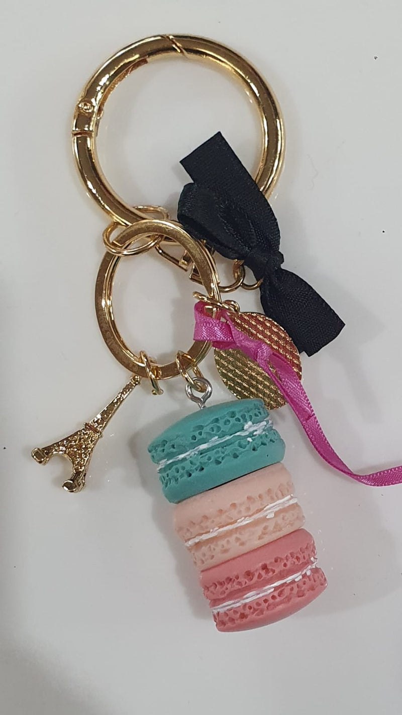 portachiavi donna macarons rosa di camomilla milano cod. 55392