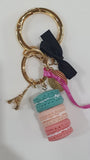 portachiavi donna macarons rosa di camomilla milano cod. 55392