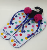 flip flop viola a pois di camomilla milano cod. 59181 S 36-37/ M 38-39/ L 40-41