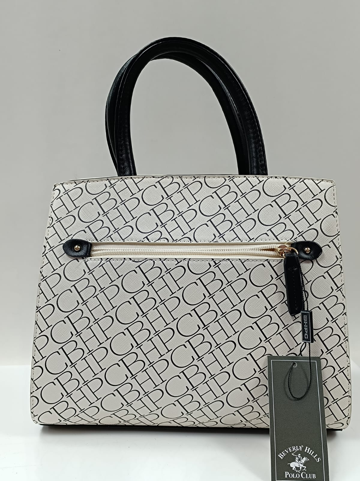 borsa donna di beverly hills polo club bh-3721 nero/ beige