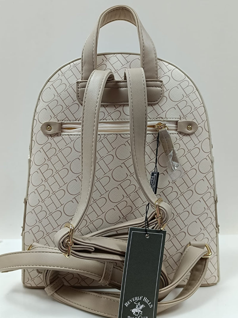zaino donna di beverly hills polo club bh-3722 nero/ beige
