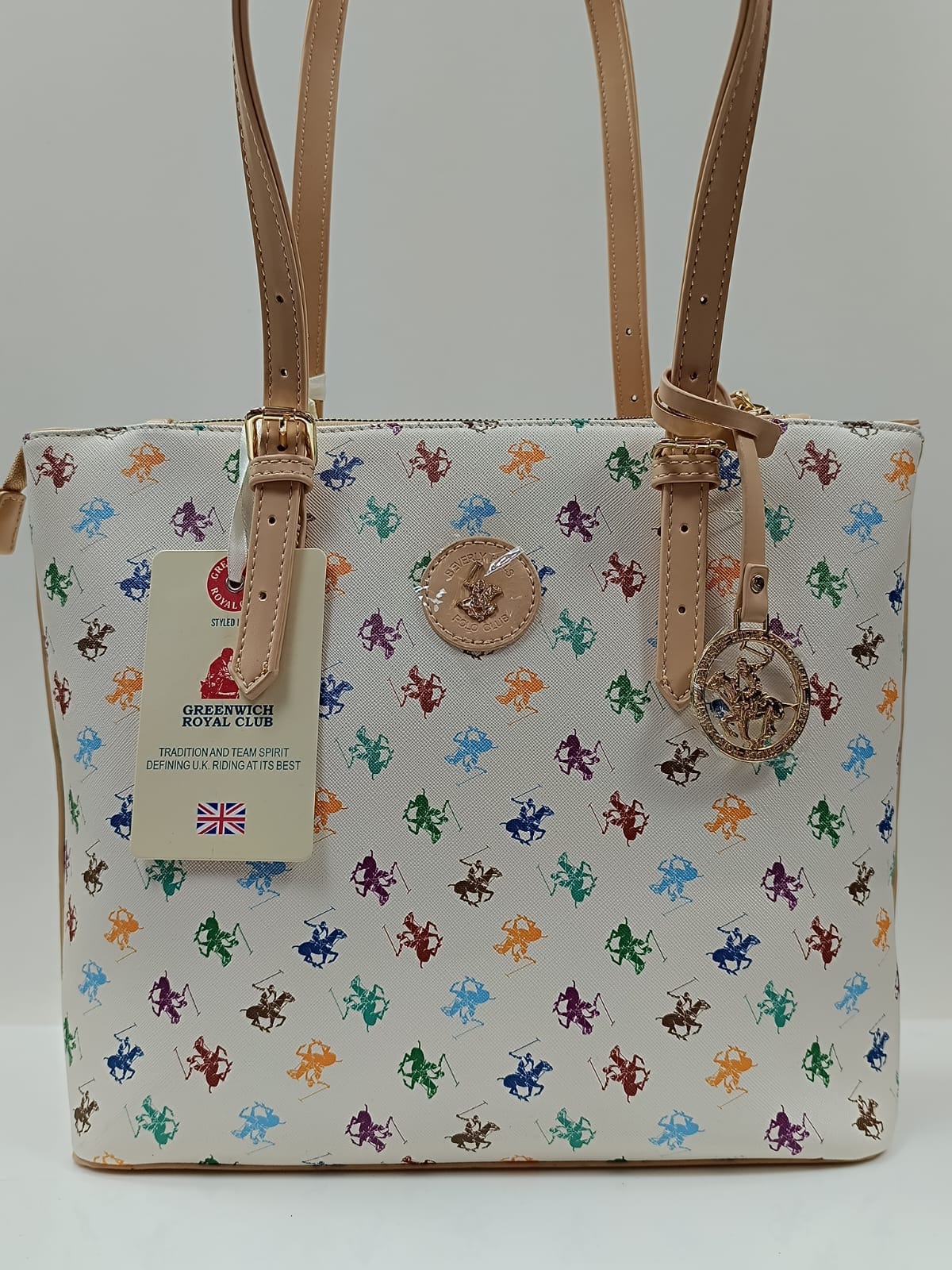 borsa a spalla donna di beverly hills polo club bh-3700 beige