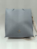 borsa donna a spalla/ tracolla di beverly hills polo club bh-3640 bianco/ azzurro