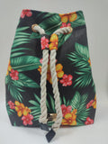 sacca mare tropical nero Aloha di camomilla milano cod. 00701 nero/ bianco