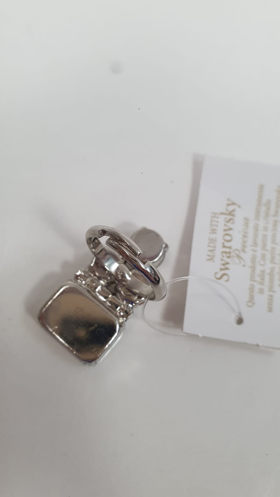 coordinato di orecchini, collana e anello di trik bijoux nero/ verde/ blu/ oro/ argento