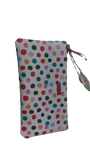 pochette donna di camomilla milano cod. 59087 bianca a pois colorati