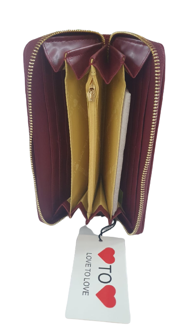 portafoglio donna love to love LO-264 nero/ bordeaux