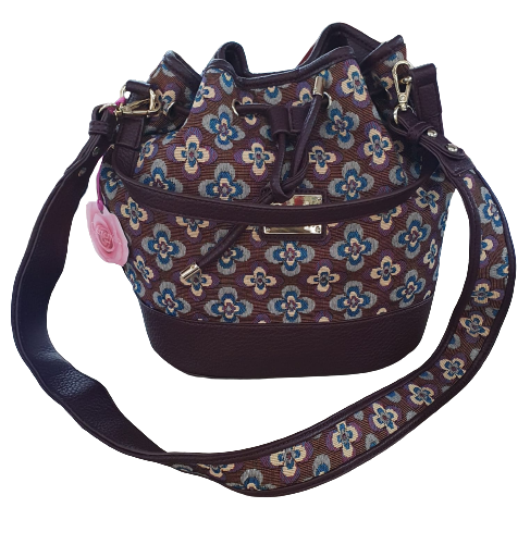 borsa a secchiello donna di camomilla milano Tapestry cod. 61199 viola
