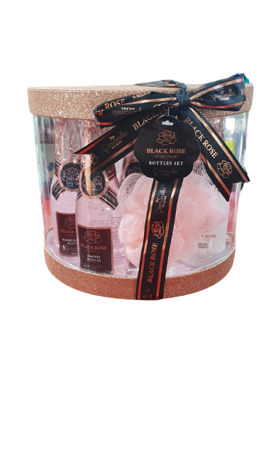 Confezione regalo di camomilla milano black rose bottles set