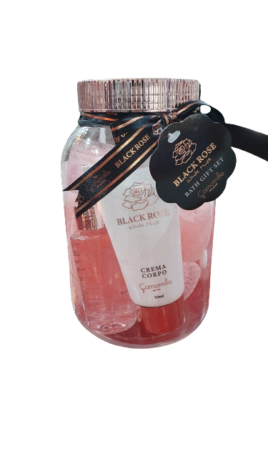 Cofanetto regalo di camomilla milano black rose bath gift set cod.61535
