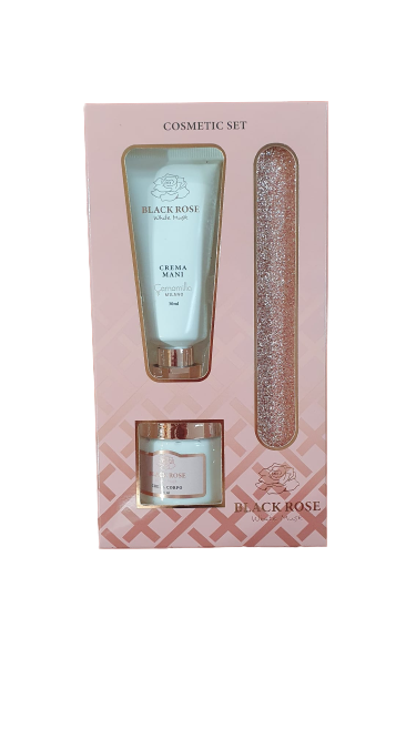 cofanetto regalo di camomilla milano black rose cosmetic set cod. 61546