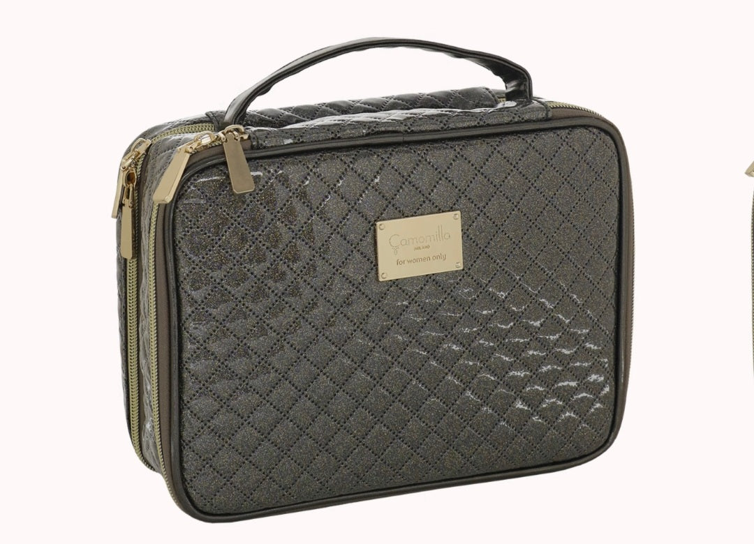 Beauty case donna di camomilla milano Matelasse L rosa/ grigio cod. 61028