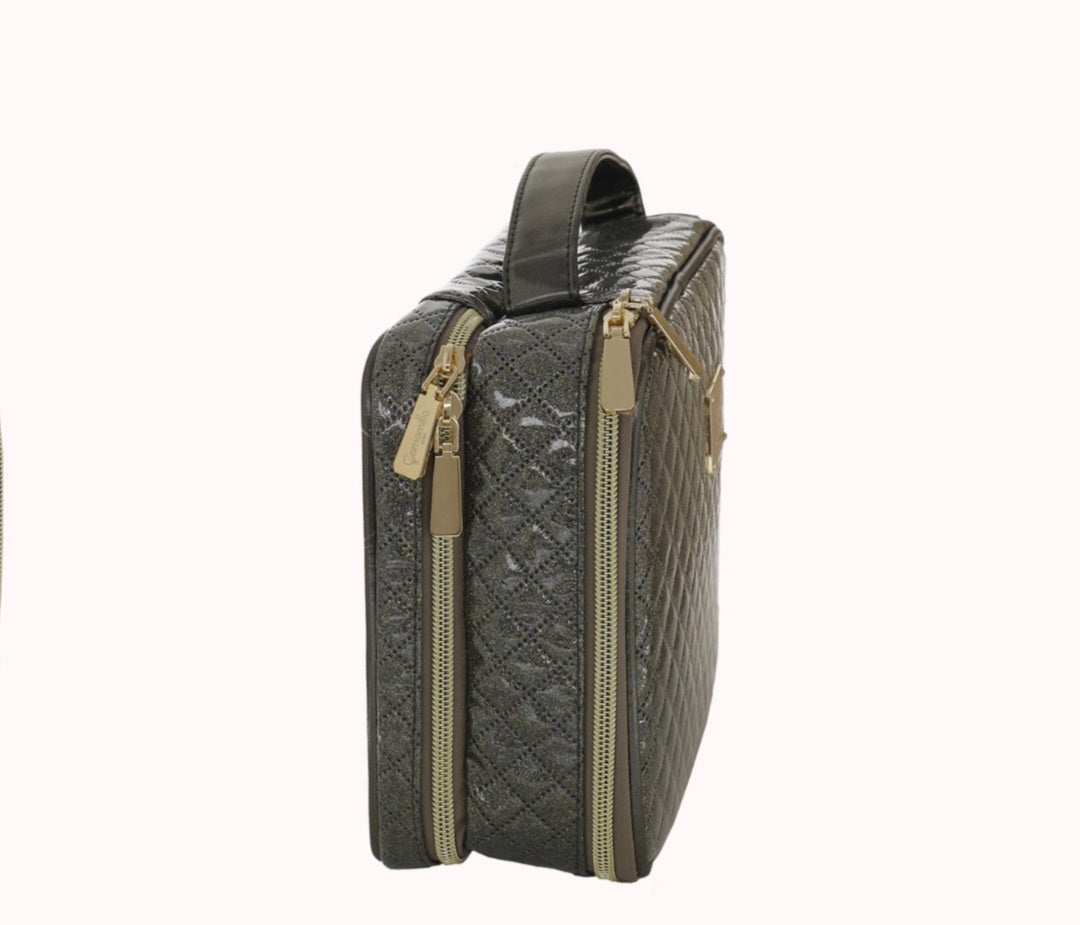 Beauty case donna di camomilla milano Matelasse L rosa/ grigio cod. 61028