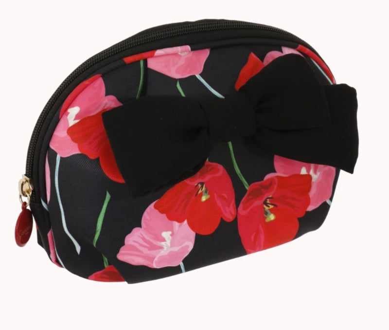 Beauty case/ Pouch L nero papaveri e pois di camomilla Milano cod. 58988