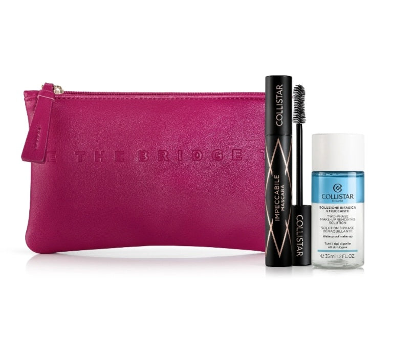 Cofanetto donna collistar mascara impeccabile ultra nero + soluzione bifasica struccante 35ml