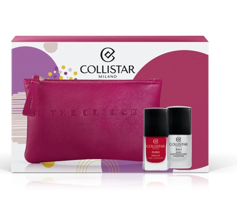 Cofanetto donna collistar smalto puro 111 rosso +3in1 base