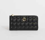 Portafoglio donna matelasse com borchie di gaudì V3AI-11284 nero/ bianco