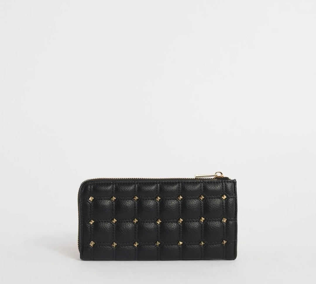 Portafoglio donna matelasse com borchie di gaudì V3AI-11284 nero/ bianco