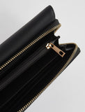 Portafoglio donna in similpelle con patta di gaudì V3AI-11351 nero/ marrone/ cuoio