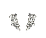 Orecchini a lobo di trik bijoux argento con brillantino classico