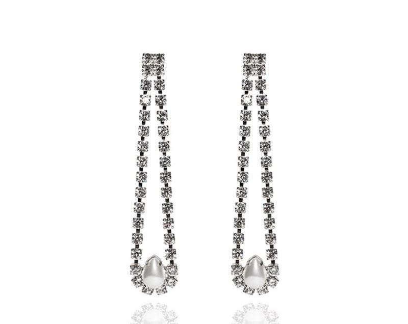 Orecchini pedme di trik bijoux pendenti lunghi argento