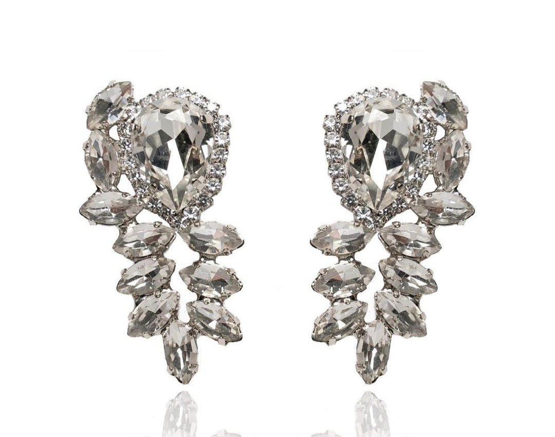 Orecchini donna eleganza di trik bijoux montatura argento