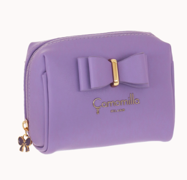 necessaire s con i fiocchi di camomilla milano cod.02748 lilla