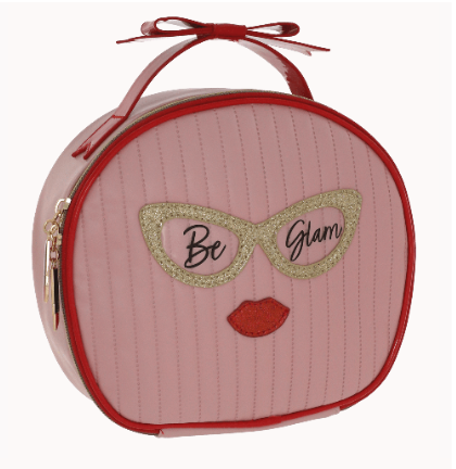 Vanity bag be chic di camomilla milano  cod.02054 bianco/ rosa