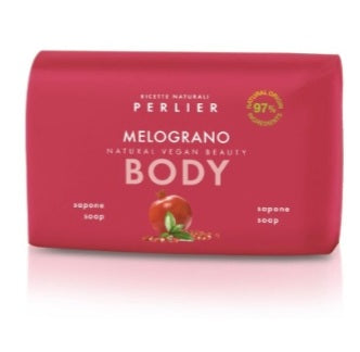 Sapone mani liquido al melograno di perlier da 300ml e sapone solido al melograno