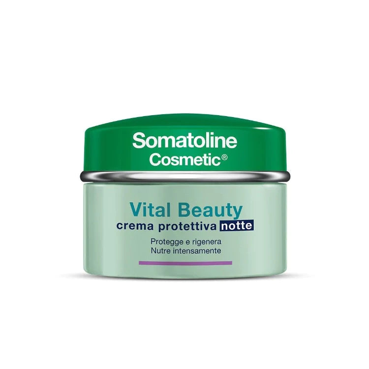 vital beauty crema viso protettiva notte somatoline cosmetic 50ml